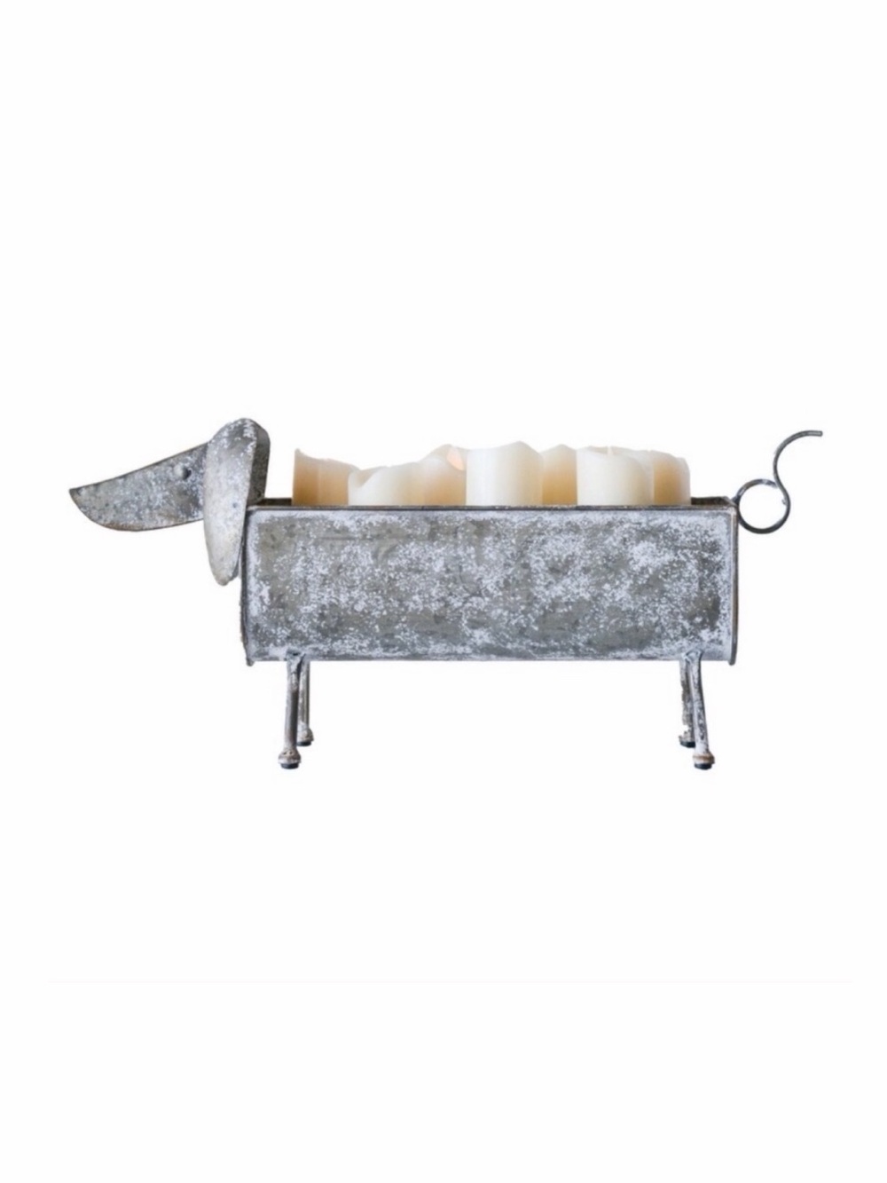 Dachshund Metal Dog Planter 🐾 Doxie Wiener
